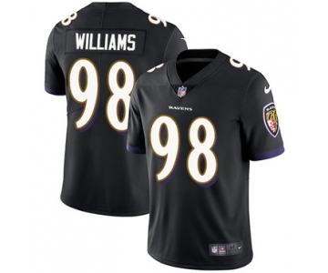 Nike Baltimore Ravens #98 Brandon Williams Black Alternate Men's Stitched NFL Vapor Untouchable Limited Jersey