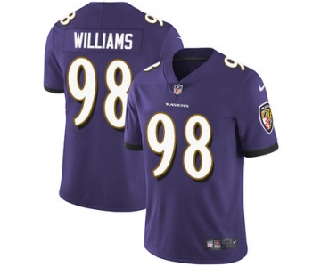Nike Baltimore Ravens #98 Brandon Williams Purple Team Color Men's Stitched NFL Vapor Untouchable Limited Jersey