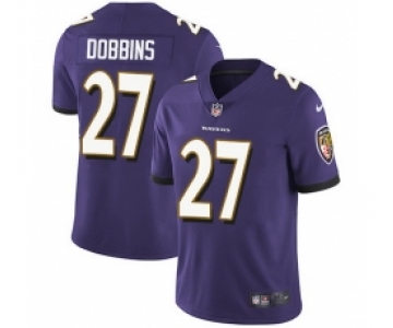 Nike Ravens 27 J K Dobbins Purple Team Color Men Stitched NFL Vapor Untouchable Limited Jersey