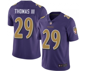 Nike Ravens 29 Earl Thomas III Purple Color Rush Limited Jersey