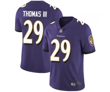 Nike Ravens 29 Earl Thomas III Purple Vapor Untouchable Limited Jersey