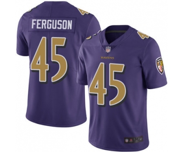 Ravens #45 Jaylon Ferguson Purple Men's Stitched Football Limited Rush Jersey