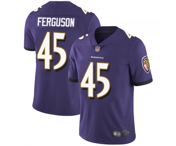 Ravens #45 Jaylon Ferguson Purple Team Color Men's Stitched Football Vapor Untouchable Limited Jersey