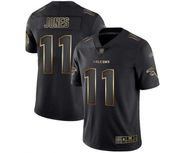 Falcons #11 Julio Jones Black Gold Men's Stitched Football Vapor Untouchable Limited Jersey