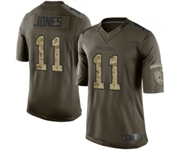 Falcons #11 Julio Jones Green Men's Stitched Football Limited 2015 Salute to Service Jersey
