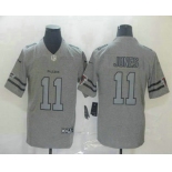 Men's Atlanta Falcons #11 Julio Jones 2019 Gray Gridiron Vapor Untouchable Stitched NFL Nike Limited Jersey