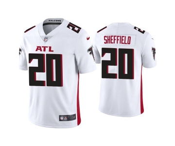Men's Atlanta Falcons #20 Kendall Sheffield White New Vapor Untouchable Limited Nike Jersey