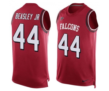 Men's Atlanta Falcons #44 Vic Beasley Jr Red Hot Pressing Player Name & Number Nike NFL Tank Top Jersey