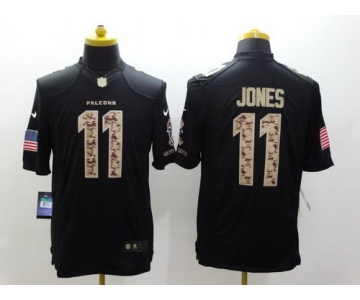 Nike Atlanta Falcons #11 Julio Jones Salute to Service Black Limited Jersey