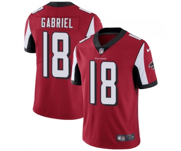 Nike Atlanta Falcons #18 Taylor Gabriel Red Team Color Men's Stitched NFL Vapor Untouchable Limited Jersey