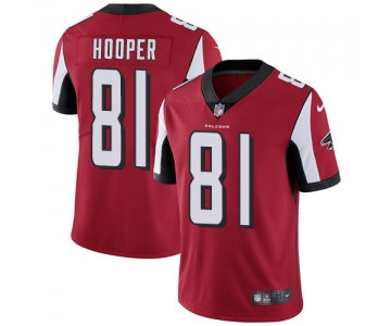 Nike Atlanta Falcons #81 Austin Hooper Red Team Color Men's Stitched NFL Vapor Untouchable Limited Jersey