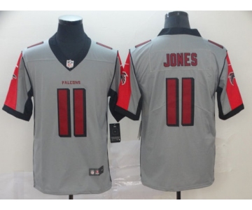 Nike Falcons 11 Julio Jones Gray Inverted Legend Limited Jersey