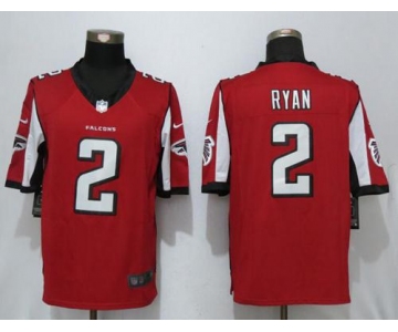 Nike Falcons #2 Matt Ryan Red Team Color Men's Stitched NFL Limited Jersey