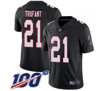 Nike Falcons #21 Desmond Trufant Black Alternate Men's Stitched NFL 100th Season Vapor Limited Jersey