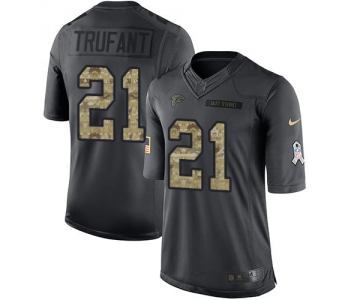 Nike Falcons #21 Desmond Trufant Black Men's Stitched NFL Limited 2016 Salute To Service Jersey
