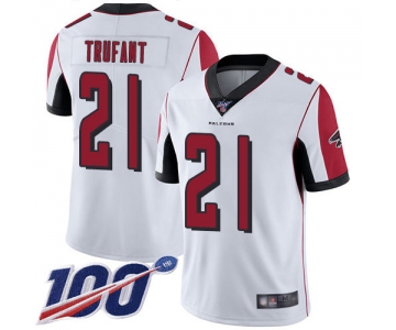 Nike Falcons #21 Desmond Trufant White Men's Stitched NFL 100th Season Vapor Limited Jersey