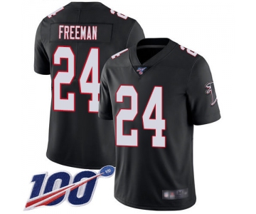 Nike Falcons #24 Devonta Freeman Black Alternate Men's Stitched NFL 100th Season Vapor Limited Jersey