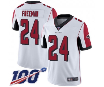Nike Falcons #24 Devonta Freeman White Men's Stitched NFL 100th Season Vapor Limited Jersey