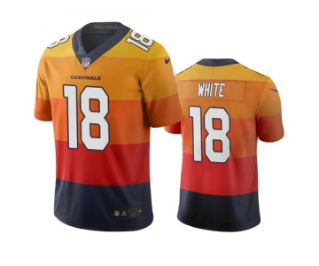 Arizona Cardinals #18 Kevin White Sunset Orange Vapor Limited City Edition NFL Jersey