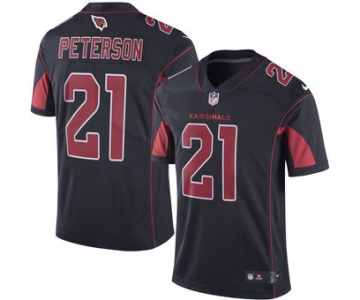 Men's Arizona Cardinals #21 Patrick Peterson Nike Black Color Rush Limited Jersey