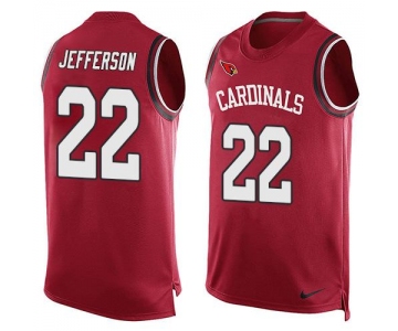 Men's Arizona Cardinals #22 Tony Jefferson Red Hot Pressing Player Name & Number Nike NFL Tank Top Jersey