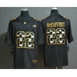 Men's Carolina Panthers #22 Christian McCaffrey Jesus Faith Black Vapor Untouchable Stitched NFL Nike Limited Jersey