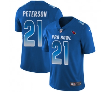 Nike Arizona Cardinals #21 Patrick Peterson Royal Men's Stitched NFL Limited NFC 2019 Pro Bowl Jersey