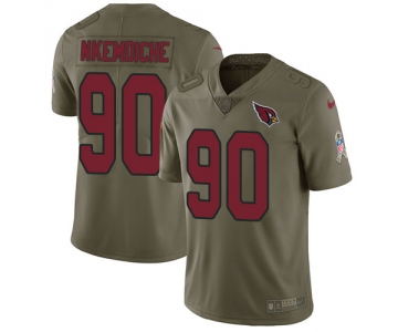 Nike Arizona Cardinals #90 Robert Nkemdiche Olive Men's Stitched NFL Limited 2017 Salute to Service Jersey