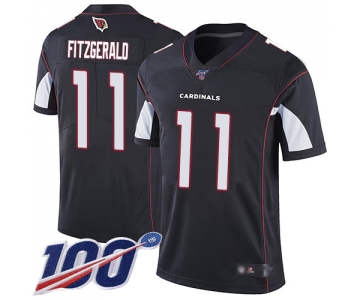 Nike Cardinals #11 Larry Fitzgerald Black Alternate Men's Stitched NFL 100th Season Vapor Limited Jersey