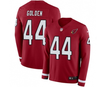 Nike Cardinals #44 Markus Golden Red Team Color Men's Stitched NFL Limited Therma Long Sleeve Jersey