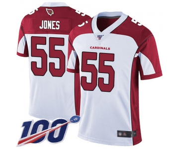 Nike Cardinals #55 Chandler Jones White Men's Stitched NFL 100th Season Vapor Limited Jersey