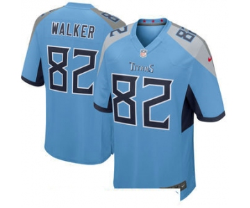 Men's Tennessee Titans #82 Delanie Walker Nike Light Blue New 2018 Game Jersey