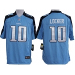 Nike Tennessee Titans #10 Jake Locker Light Blue Game Jersey