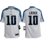 Nike Tennessee Titans #10 Jake Locker White Game Jersey