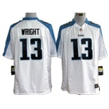 Nike Tennessee Titans #13 Kendall Wright White Game Jersey