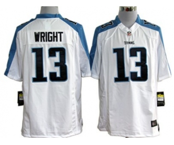 Nike Tennessee Titans #13 Kendall Wright White Game Jersey