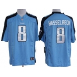 Nike Tennessee Titans #8 Matt Hasselbeck Light Blue Game Jersey