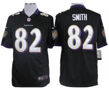 Nike Baltimore Ravens #82 Torrey Smith Black Game Jersey
