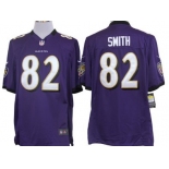 Nike Baltimore Ravens #82 Torrey Smith Purple Game Jersey