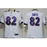 Nike Baltimore Ravens #82 Torrey Smith White Game Jersey