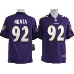 Nike Baltimore Ravens #92 Haloti Ngata Purple Game Jersey