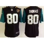 Men's Jacksonville Jaguars #80 Julius Thomas 2013 Nike Black Game Jersey