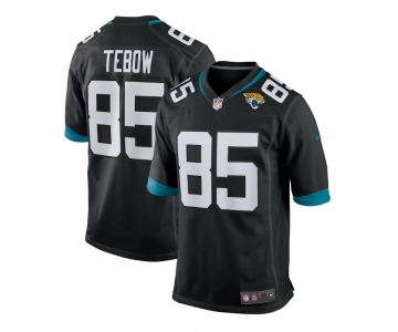 Men's Nike Jacksonville Jaguars #85 Tim Tebow Black Alternate Game Jersey