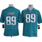 Nike Jacksonville Jaguars #89 Marcedes Lewis Green Game Jersey