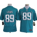 Nike Jacksonville Jaguars #89 Marcedes Lewis Green Game Jersey