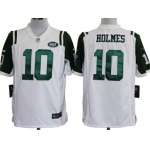Nike New York Jets #10 Santonio Holmes White Game Jersey