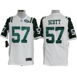 Nike New York Jets #57 Bart Scott White Game Jersey