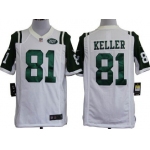 Nike New York Jets #81 Dustin Keller White Game Jersey
