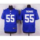 Men's New York Giants #55 J. T. Thomas Royal Blue Team Color NFL Nike Elite Jersey