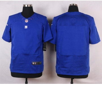 Men's New York Giants Blank Royal Blue Team Color NFL Nike Elite Jersey
